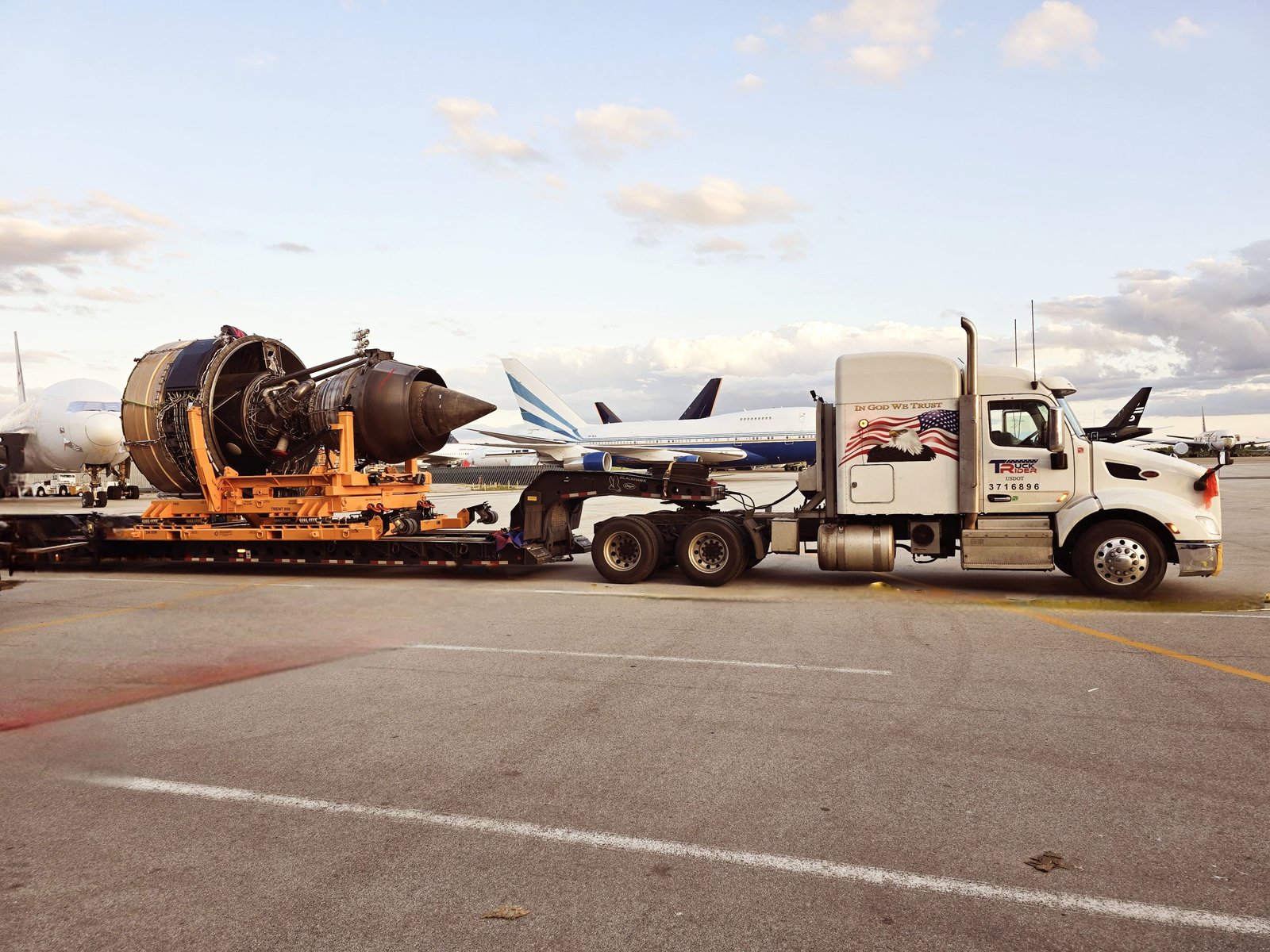 Flatbed Truck with a load