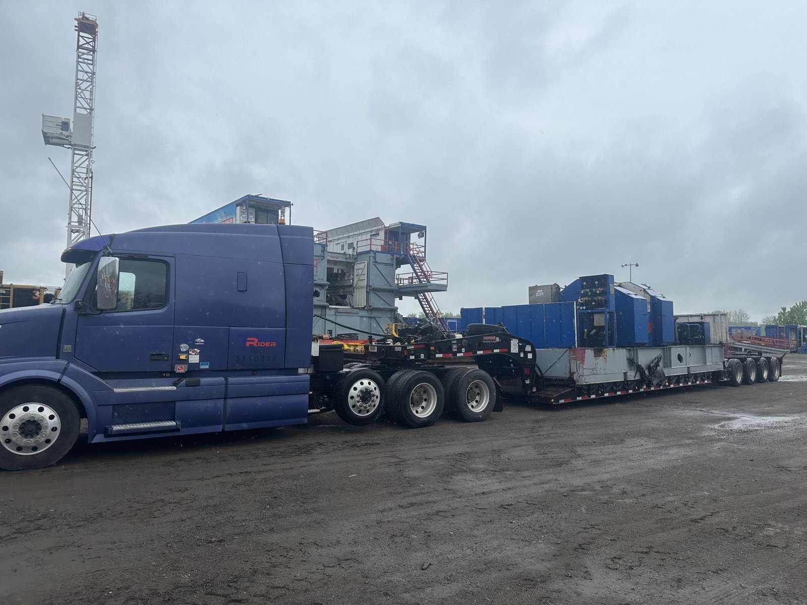 Truck with a heavy load